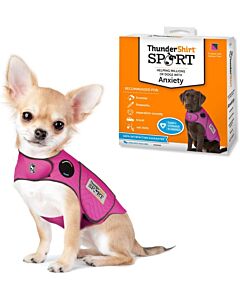 ThunderShirt for Dogs, XX Small, Fuchsia Sport - Dog Anxiety Relief Calming Vest