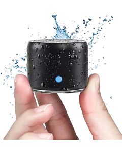 EWA Travel Case Packed, A106 Pro Portable Bluetooth Speaker with Custom Bass Radiator, Brief Design, IP67 Waterproof, Perfect Mini Speaker for Shower, Room, Bike, Car (Black)