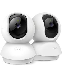 TP-Link Tapo 2K Pan/Tilt Security Camera for Baby Monitor, Dog Camera w/Motion Detection, 2-Way Audio, Siren, Night Vision, Cloud & SD Card Storage, Works with Alexa & Google Home, 2-Pack