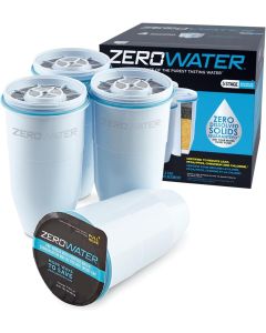 ZeroWater 5-stage water filter replacement - 4 pack - White