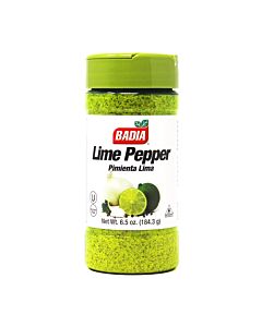 Badia Lime Pepper Seasoning, 6.5 oz - Pepper, Garlic & Onion, Zesty Citrus Blend for Chicken, Seafood & Vegetables
