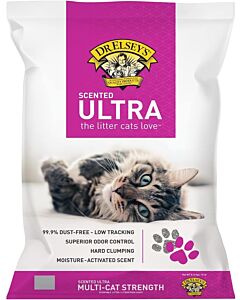 Precious Cat Elsey's Ultra Scented Cat Litter,18 lb - Clay